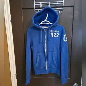 Hollister Blue Hoodie with Logo